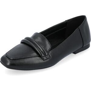 Journee Womens Vidoree Tru Comfort Foam Loafer Slip On Square Toe Flats